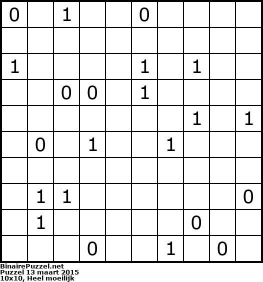 Binaire Puzzel