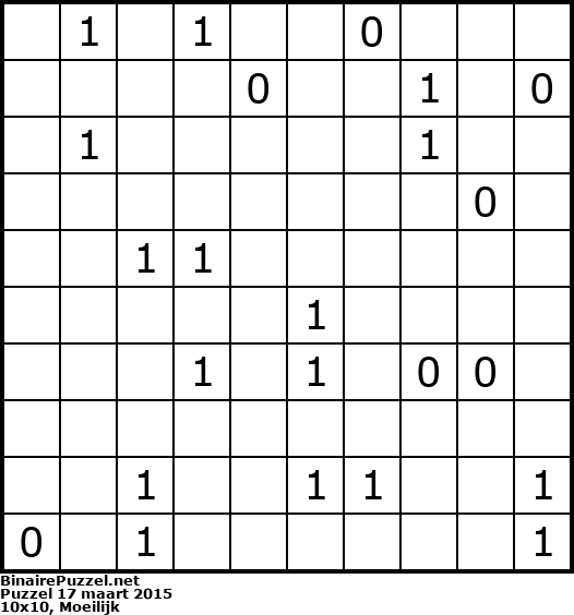 Binaire Puzzel