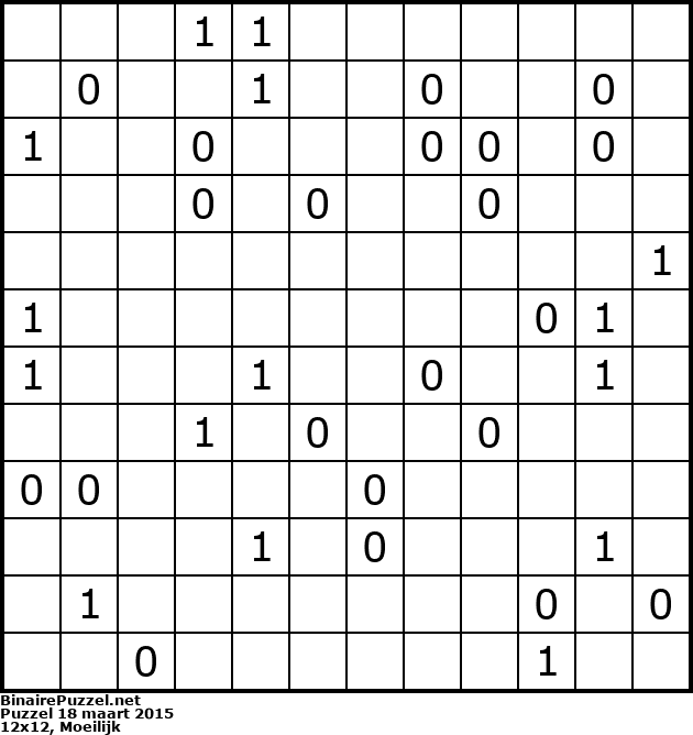 Binaire Puzzel