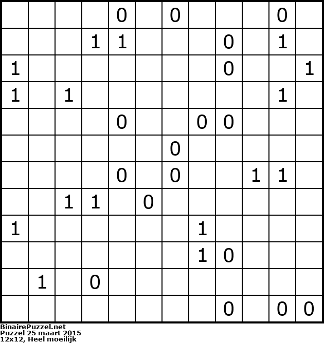 Binaire Puzzel
