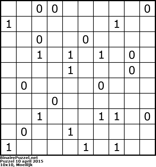 Binaire Puzzel