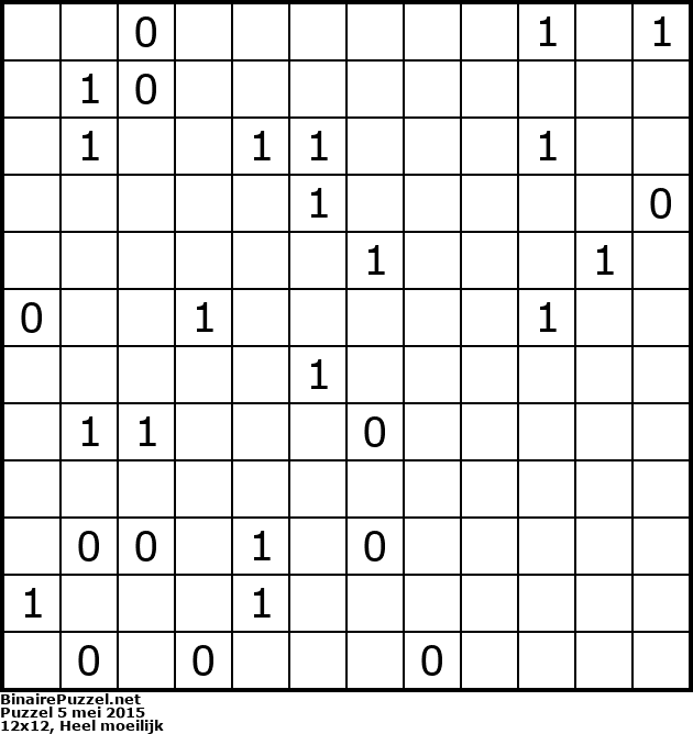 Binaire Puzzel