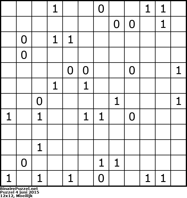 Binaire Puzzel
