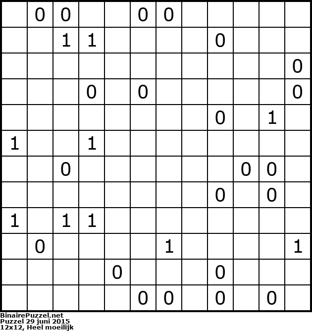 Binaire Puzzel
