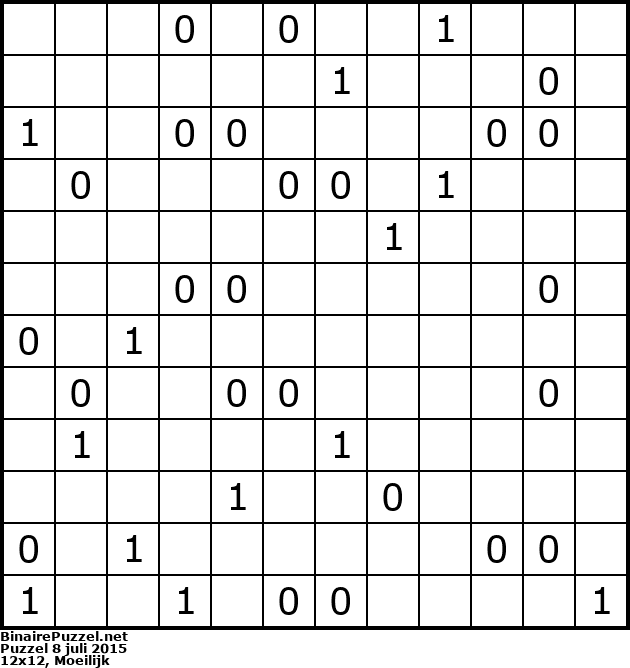 Binaire Puzzel