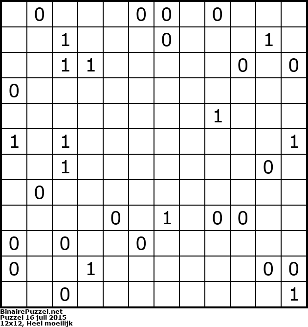 Binaire Puzzel