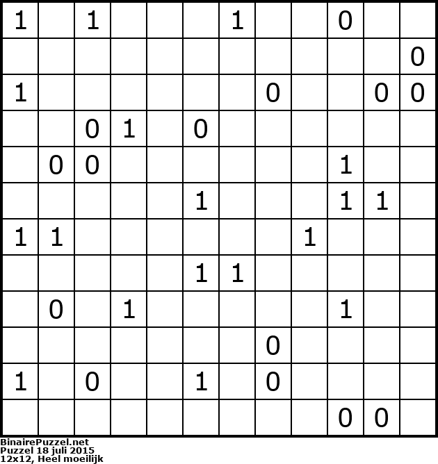 Binaire Puzzel