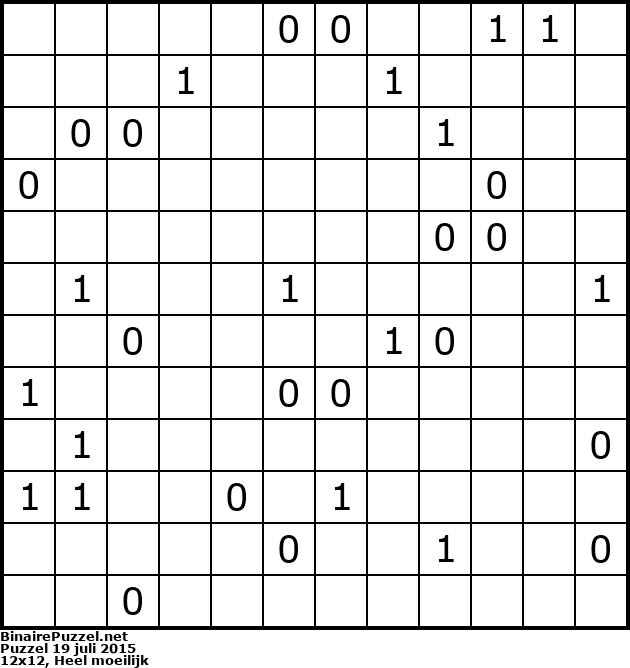 Binaire Puzzel