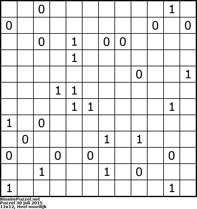 Binaire Puzzel