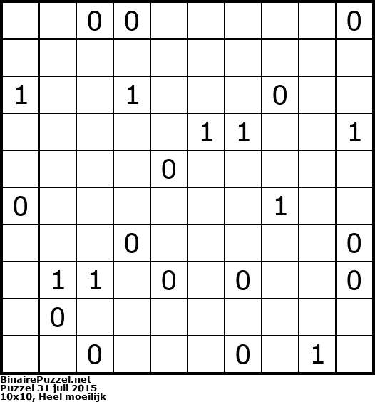 Binaire Puzzel