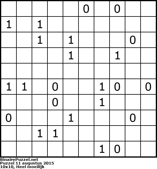 Binaire Puzzel