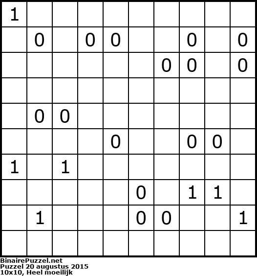 Binaire Puzzel