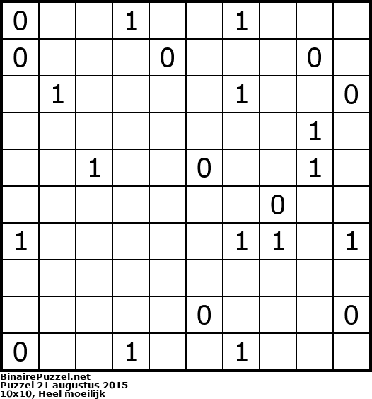 Binaire Puzzel