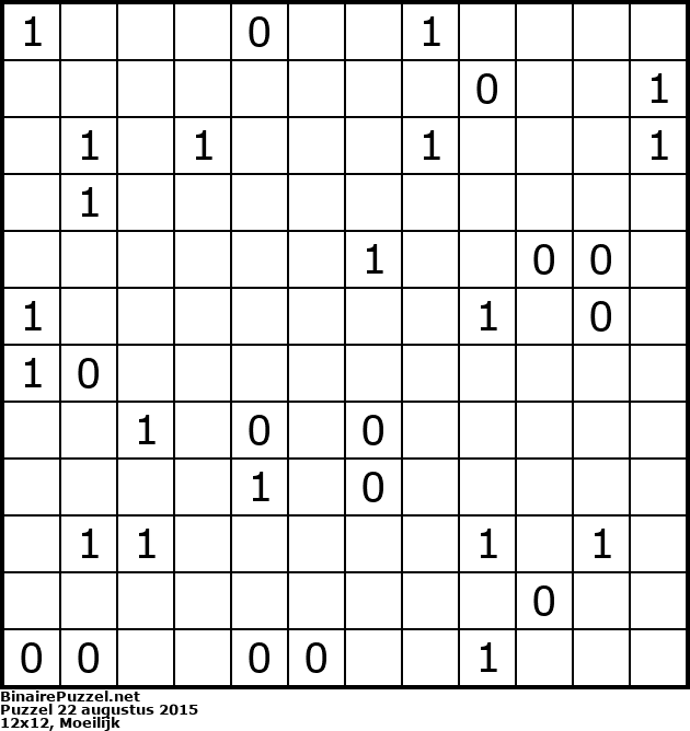 Binaire Puzzel