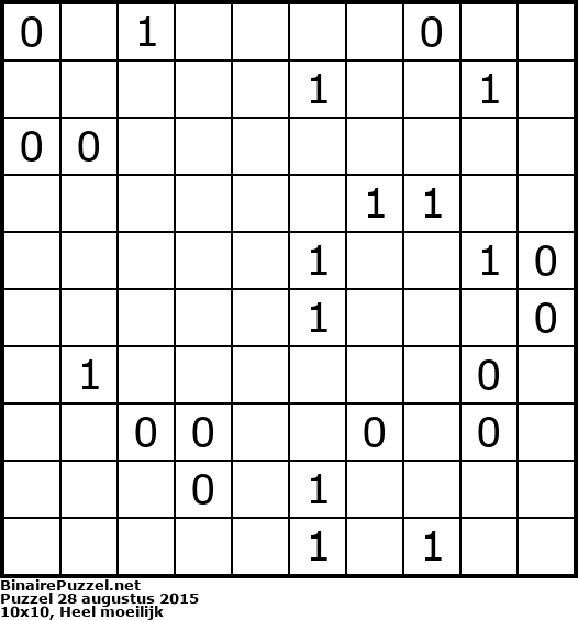 Binaire Puzzel