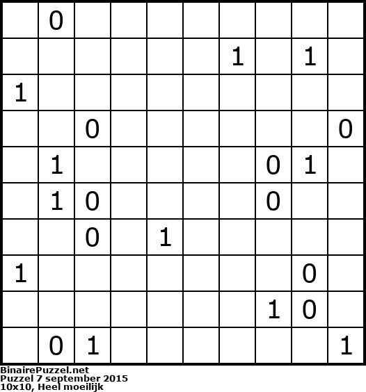 Binaire Puzzel