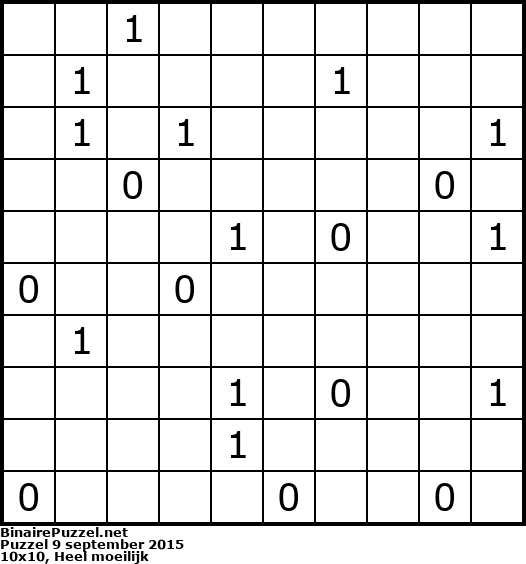Binaire Puzzel