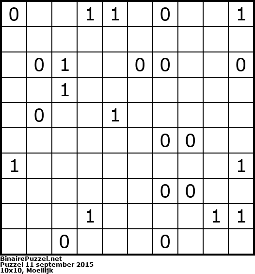 Binaire Puzzel