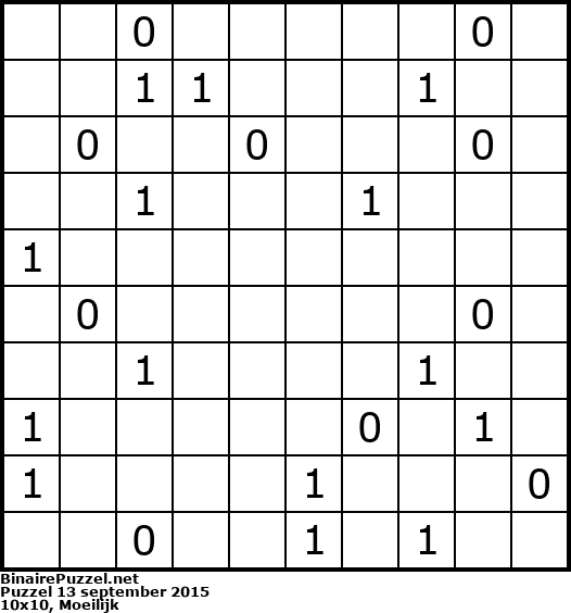Binaire Puzzel