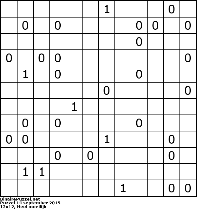 Binaire Puzzel