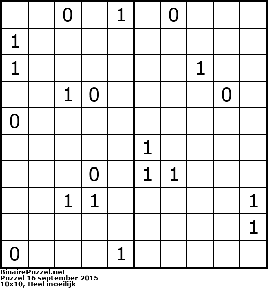 Binaire Puzzel