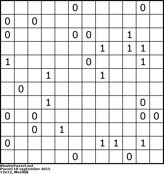 Binaire Puzzel