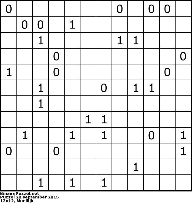 Binaire Puzzel