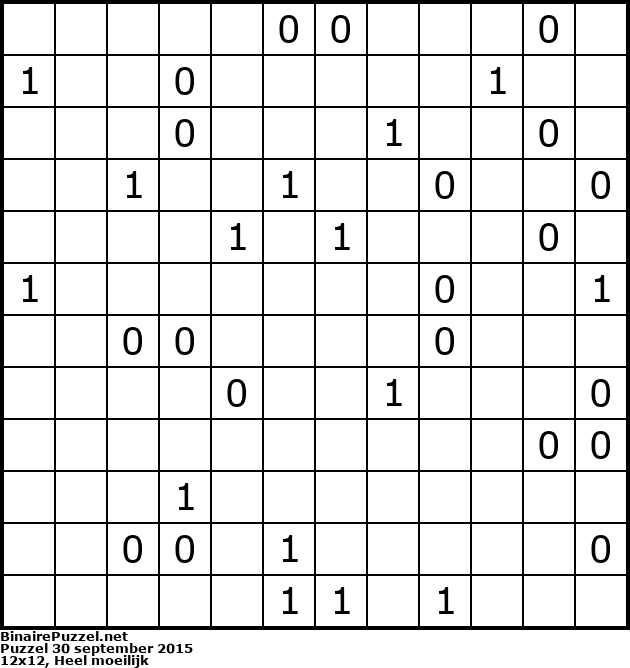 Binaire Puzzel