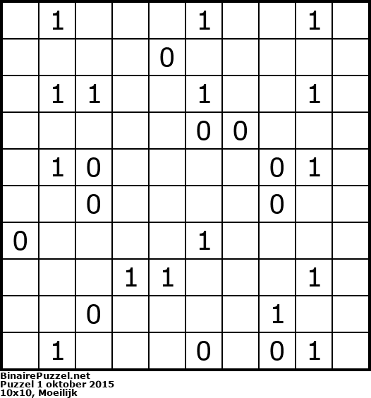 Binaire Puzzel