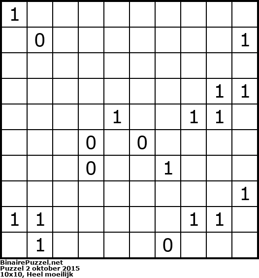 Binaire Puzzel