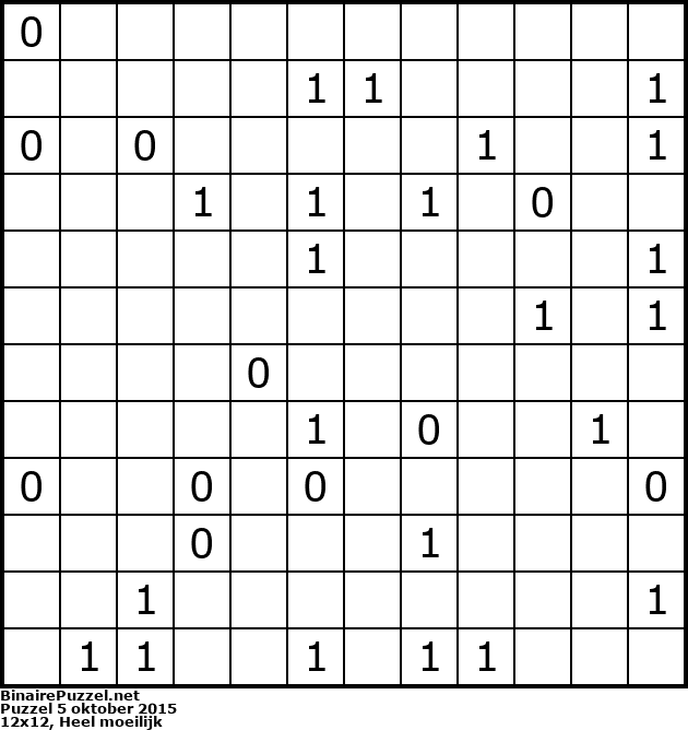 Binaire Puzzel