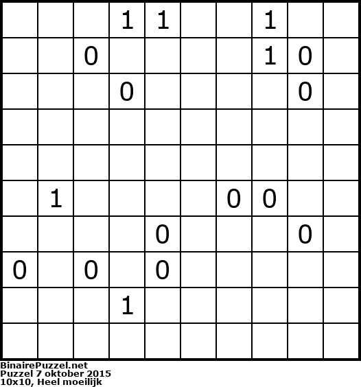 Binaire Puzzel