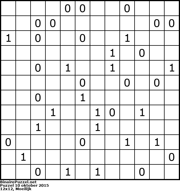 Binaire Puzzel