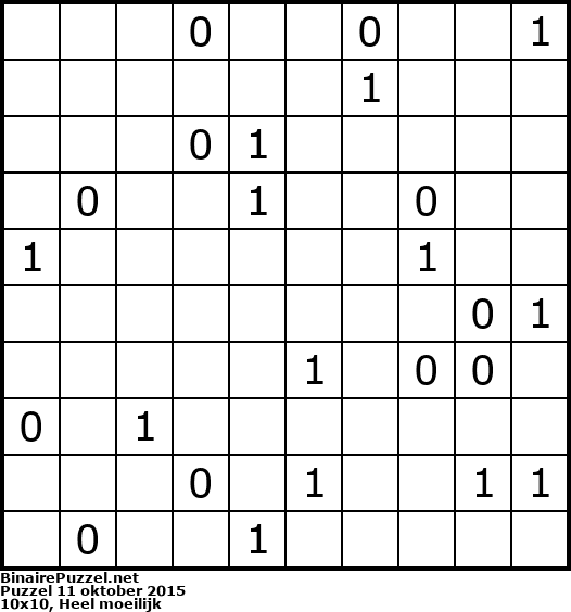 Binaire Puzzel