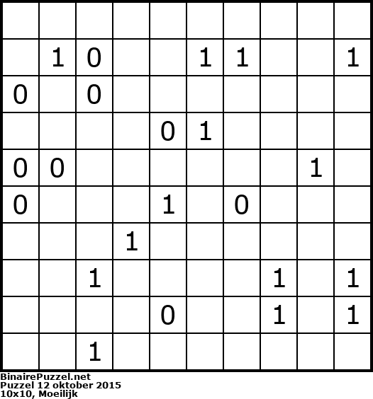 Binaire Puzzel