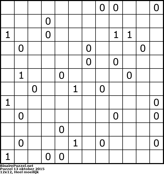 Binaire Puzzel