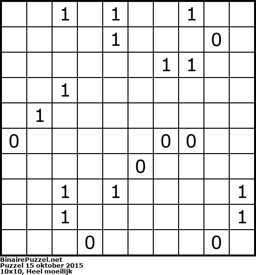 Binaire Puzzel
