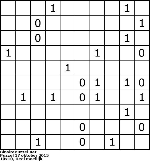 Binaire Puzzel