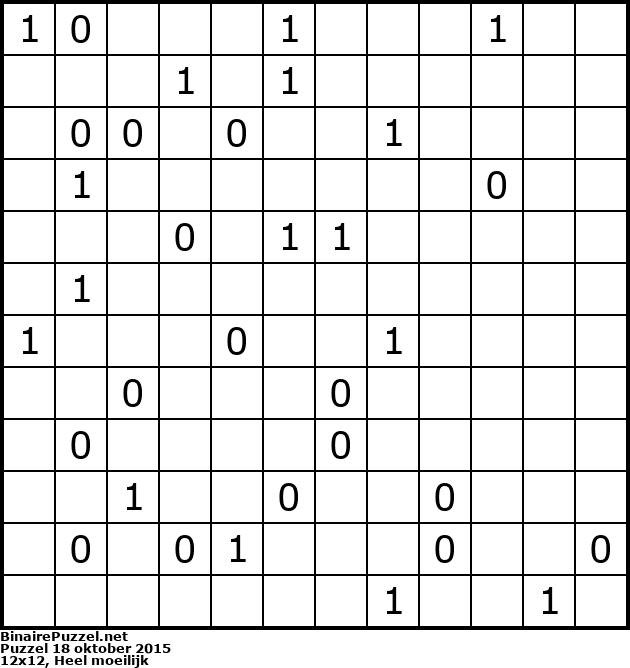 Binaire Puzzel