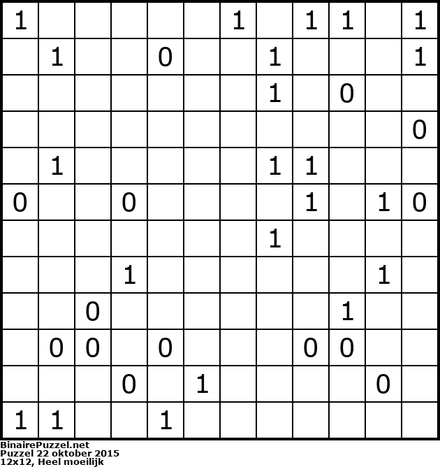 Binaire Puzzel