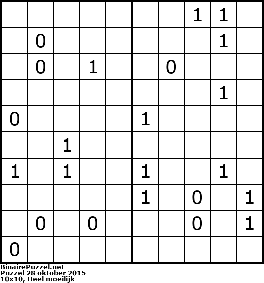 Binaire Puzzel