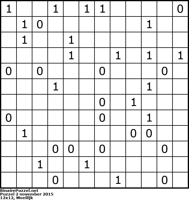 Binaire Puzzel