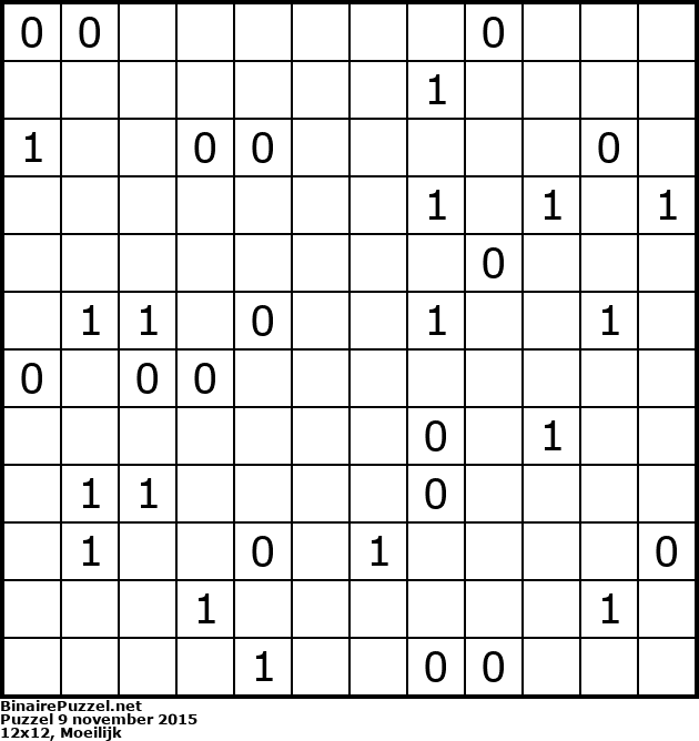Binaire Puzzel
