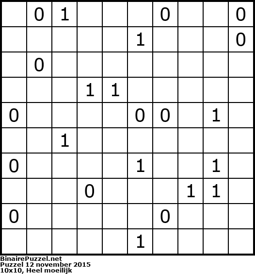 Binaire Puzzel