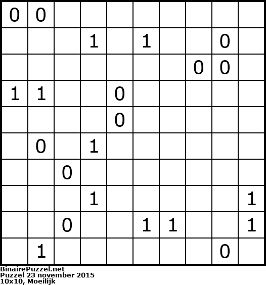Binaire Puzzel