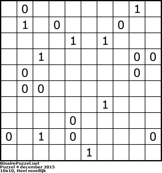 Binaire Puzzel