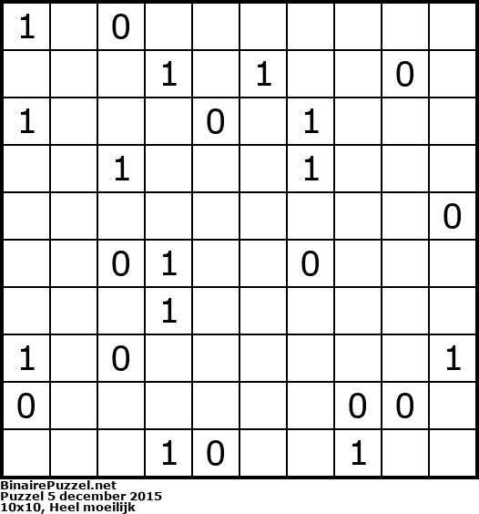 Binaire Puzzel