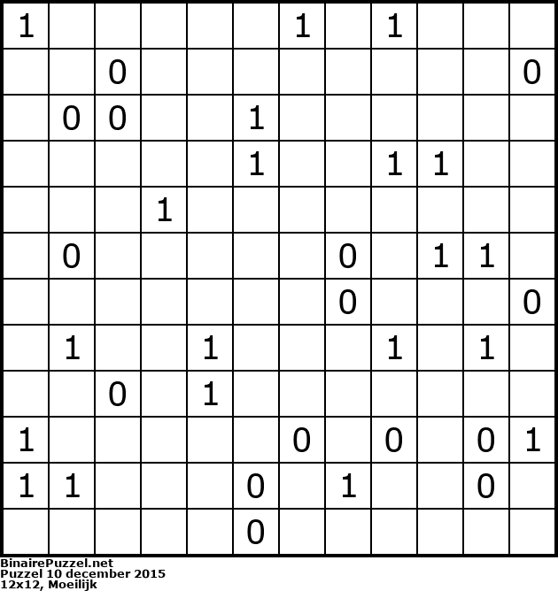 Binaire Puzzel