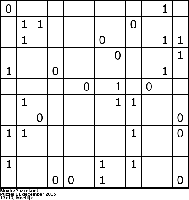 Binaire Puzzel