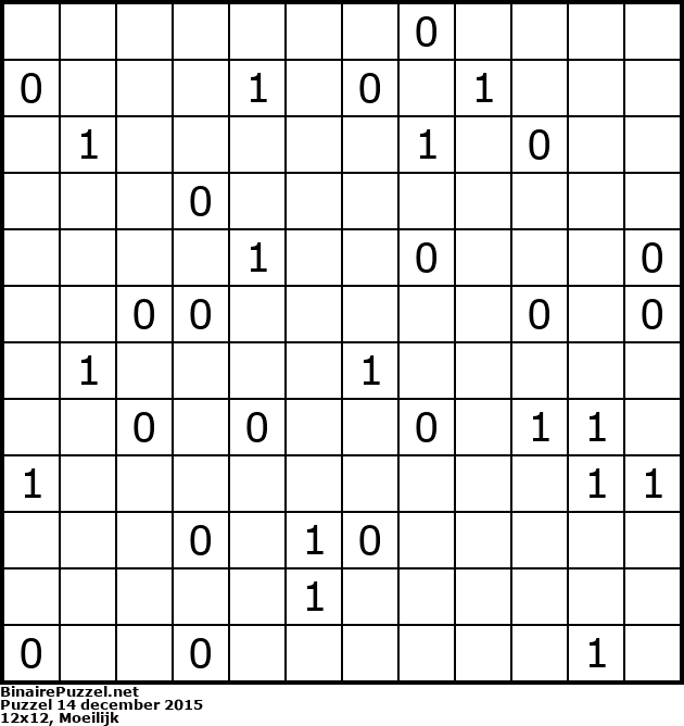Binaire Puzzel